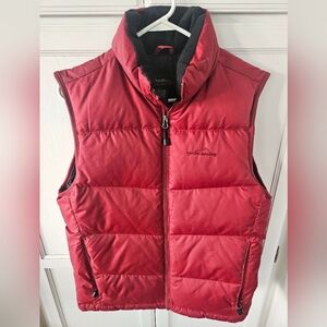 Eddie Bauer Men's Red Puffer Vest